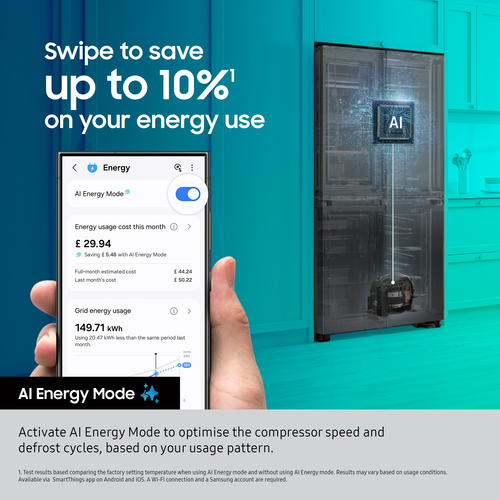 Samsung Bespoke AI Series 7 RS70F67QCTEU American-Style Fridge Freezer - Silver/Grey - image 6