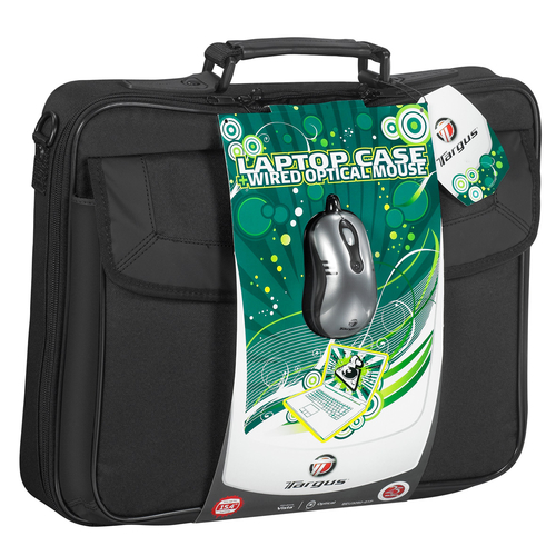 Targus 15.4" Laptop Case & Wired Optical Mouse