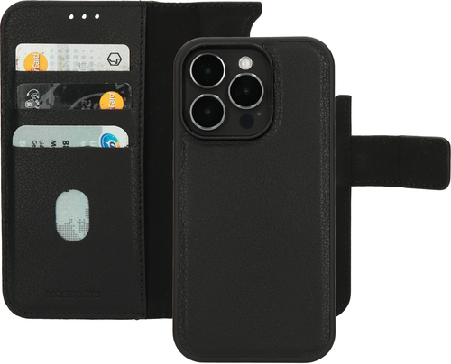 Mobiparts Leather 2 in 1 Wallet Case Apple iPhone 14 Pro Black – image 1