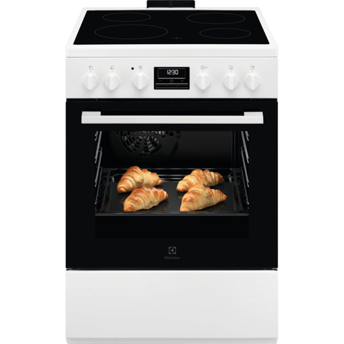 Electrolux LKR664177W Freestanding cooker Electric Ceramic hob White