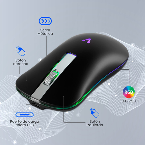 Mouse VORAGO MO-305-SLIM-BK
