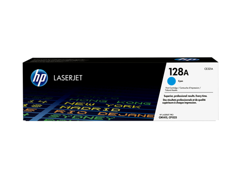 Original HP 128A Cyan Toner Cartridge (CE321A) - image 1