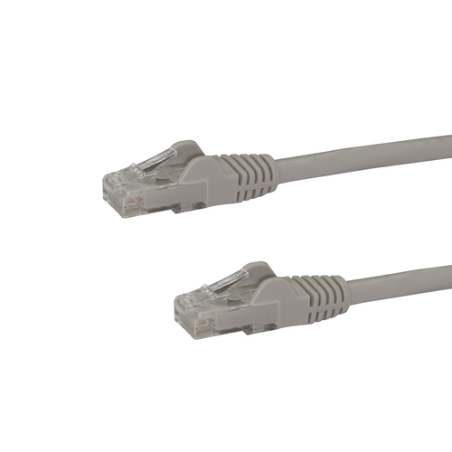 StarTech.com 75ft CAT6 Cable - Gray Snagless CAT 6 Wire - 100W RJ45 UTP 650MHz Category 6 Network Patch Cord UL/TIA (N6PATCH75GR) CAT 6 Ikke afskærmet parsnoet (UTP) 22.9m Patchkabel Grå