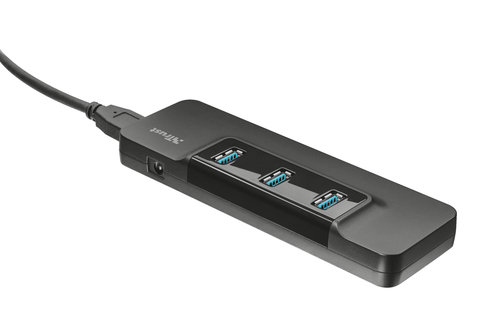 Trust 21807 interface hub USB 3.2 Gen 1 (3.1 Gen 1) Type-A 5000 Mbit/s Black – image 3