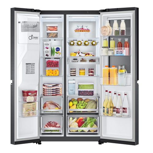 LG InstaView ™ ThinQ™ GSXV91MCAE American Fridge Freezer – image 3