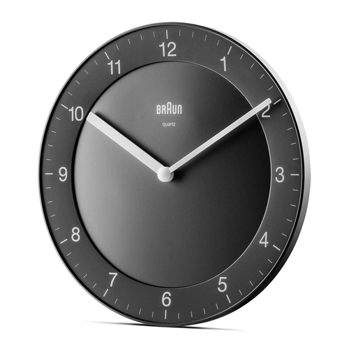 Braun BC 06 B Quarzwanduhr analog schwarz Reloj de cuarzo Círculo Negro