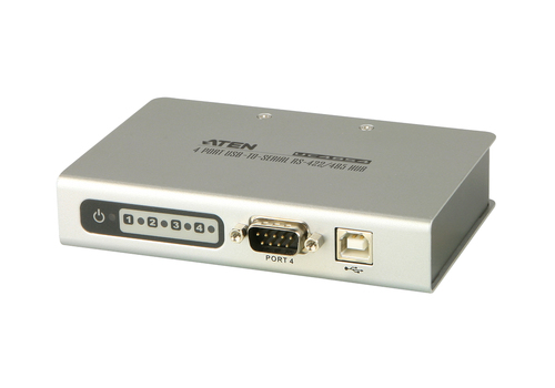 ATEN UC4854 interface hub USB 2.0 Type-B 0.115 Mbit/s Silver