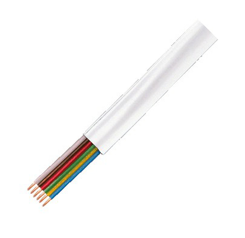 LogiLink Modular Flat Cable 6-wire, colour white, 100m