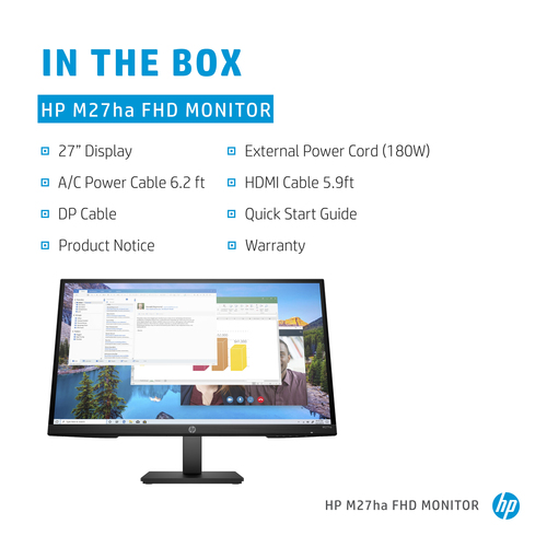 HP M27ha FHD Monitor – image 6