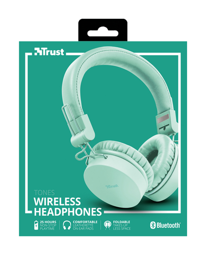 Trust 23912 headphones/headset Wired & Wireless Head-band Music Micro-USB Bluetooth Turquoise – image 6