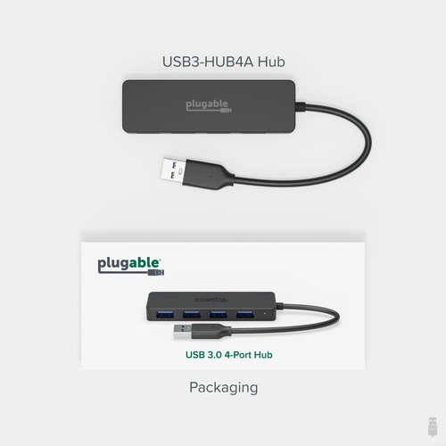 Plugable Technologies 4 Port USB Hub 3.0, USB Splitter for Laptop, Compatible with Windows, Surface Pro, PC, Chromebook, Linux, Android, Charging Not Supported – image 6