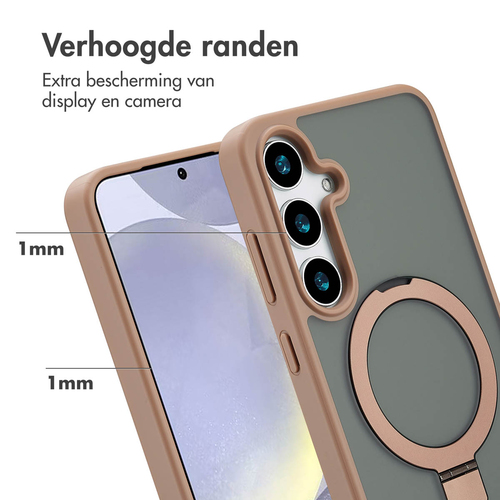 Accezz Ring Stand Backcover met MagSafe Samsung Galaxy S24 Plus - Brown, afbeelding 4