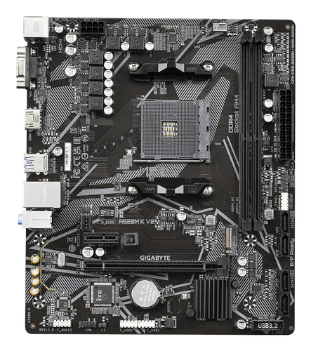 Gigabyte A520M K V2 AM4 Motherboard, Black - image 3