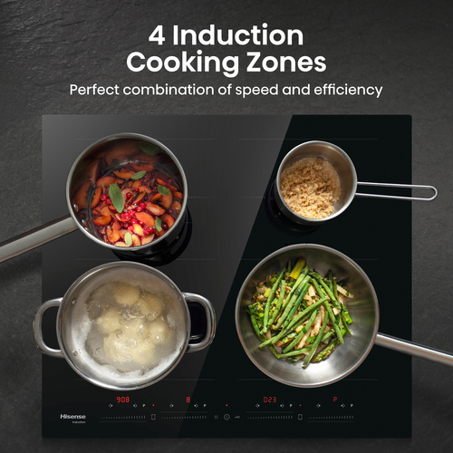 Hisense HI6442BSCE 60 cm Electric Induction Hob - Black - image 3