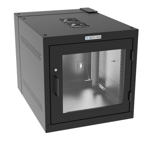 Vertiv GL24WDP-B-AF rack cabinet 11U Wall mounted rack Black