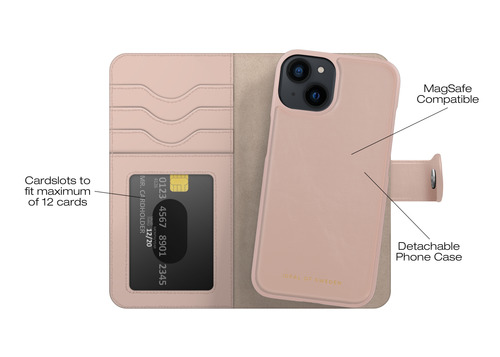iDeal of Sweden Magnet Wallet+ MagSafe iPhone 13 / 14 / 15 / 16e / 17e Pink – image 5