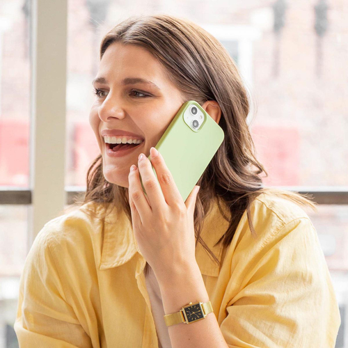 Accezz Liquid Silicone Backcover Samsung Galaxy A35 - Groen, afbeelding 5
