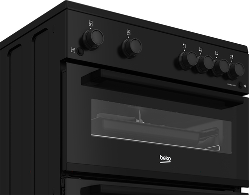 Beko Pro FDG6201K 60 cm Gas Cooker - Black, White - image 3