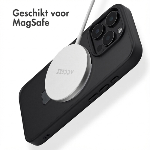 Accezz Ring Stand Backcover met MagSafe iPhone 16 Pro Max - Zwart, afbeelding 2
