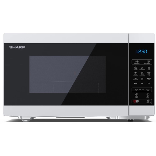 Sharp YC-MG81E-W микроволновая печь Черный, Белый Микроволновая печь с грилем Столешница 28 L 900 W