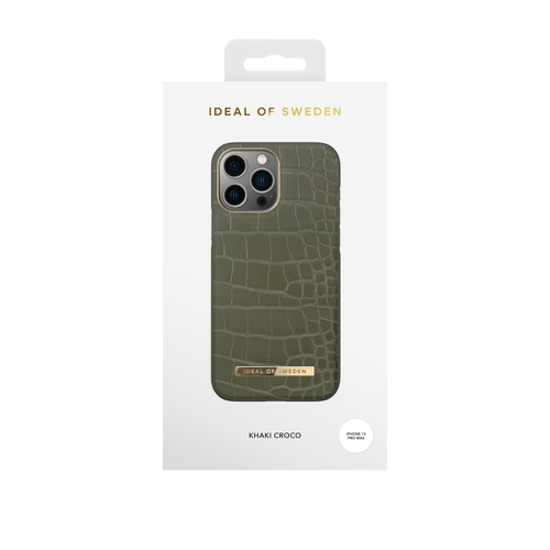 iDeal of Sweden Atelier Case iPhone 12PM/13PM Khaki Croco – image 1