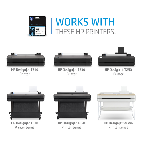 HP 712 DesignJet Ink Cartridge 29-ml Yellow 3ED69A - image 2