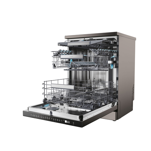 Haier I Pro Shine 7 XF4A4M4PA Full-size WiFi-enabled Dishwasher - Graphite, Black - image 7