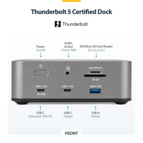 StarTech.com Thunderbolt 5 Universal Docking Station, Multi-Display Hub, 8K – image 5