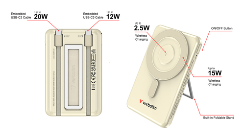 Verbatim Charge'n'G0 2C power Bank 5000 rnAh Gold – image 5