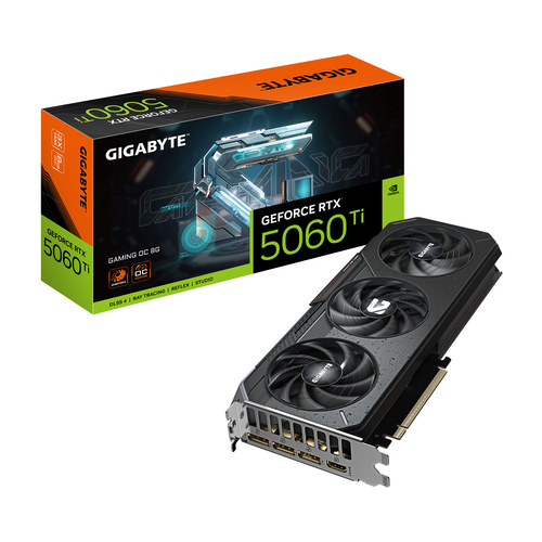 Gigabyte GeForce Rtx 5060 Ti 8 GB Gaming OC Graphics Card, Black - image 1