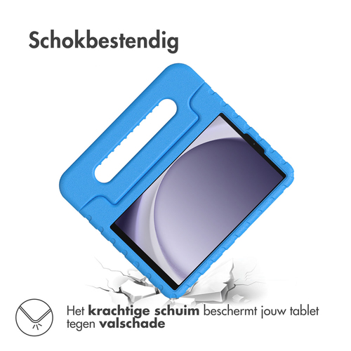 Accezz Kidsproof Backcover met handvat Samsung Galaxy Tab A9 Tablethoesje Blauw, afbeelding 2