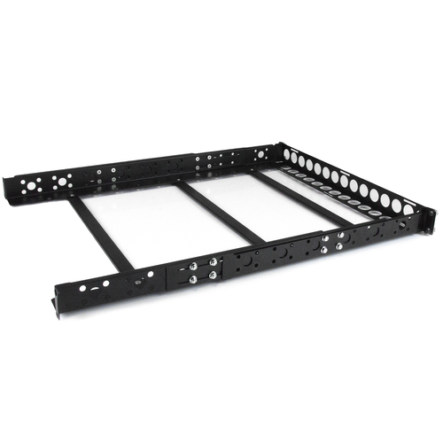 StarTech.com 1U Universal Server Rack Rails - TAA Compliant Adjustable Depth Server Mounting Rails - 19inch Rack Mount Rails (UNIRAILS1U) Rack-spor Sort – billede 2