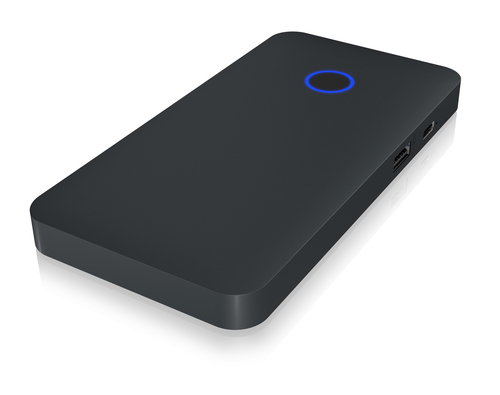 ICY BOX IB-DK2108M-C Проводная USB 3.2 Gen 1 (3.1 Gen 1) Type-C Антрацит