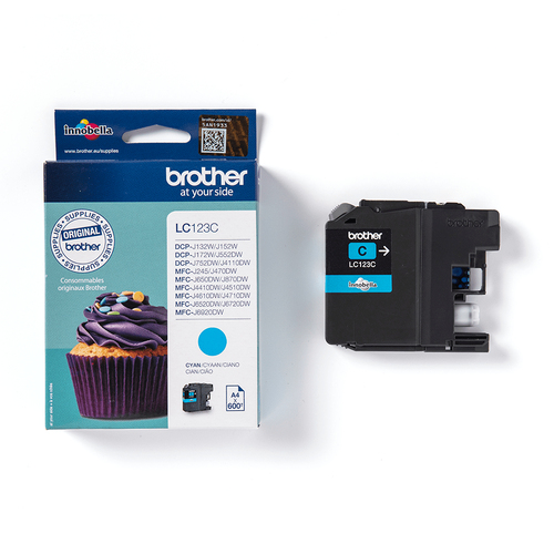 Original Brother LC123C Cyan Ink Cartridge - image 3