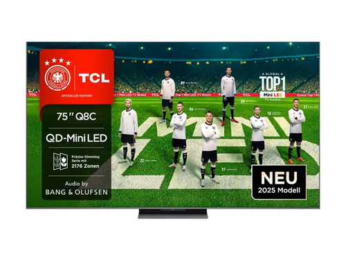 TCL 75Q8C TV 190.5 cm (75") 4K Ultra HD Smart TV Wi-Fi Black 4500 cd/m²