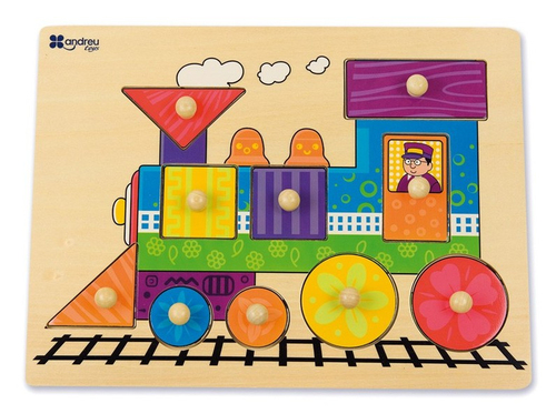 ANDREU Toys Train Пазл с фигурками 10 шт Поезд
