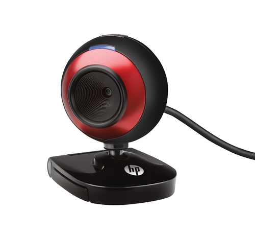 HP 2100 webcam 1.3 MP 640 x 480 pixels USB 2.0 Black, Red – image 2