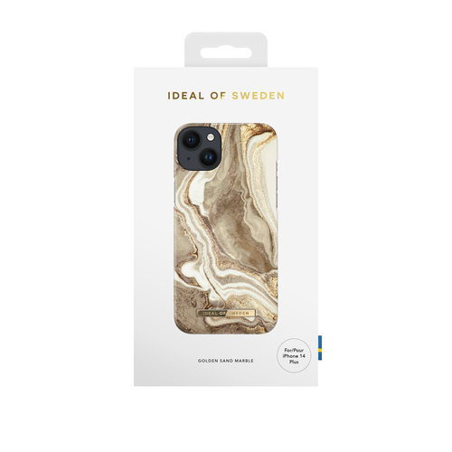 iDeal of Sweden Printed Case iPhone 14PL Golden Sand Marble – image 1