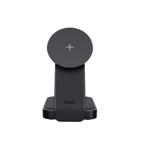Trust Viro 3-in-1 Wireless Magnetic Charge Stand Oplader Zwart, afbeelding 4