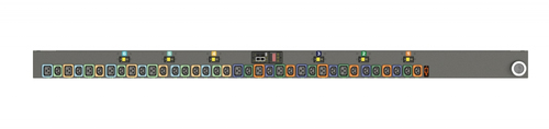 Vertiv Geist MNS3EHB1-36PNB8-6PS15B0A10-S-A power distribution unit (PDU) 36 AC outlet(s) 0U Black