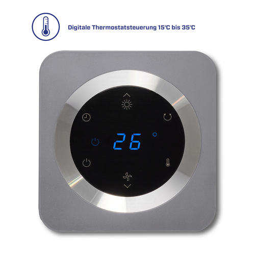 Clean Air Optima CA-904G Hot & Cool Ventilatorkachel Grijs, afbeelding 4