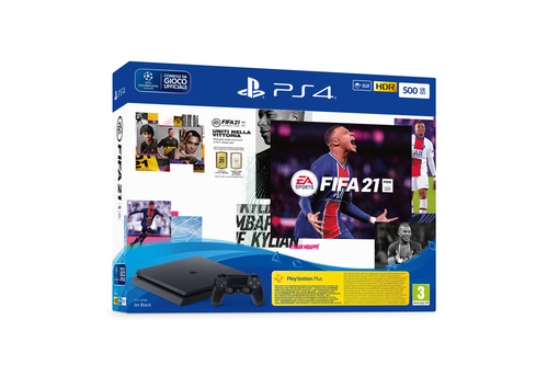 Sony Interactive Entertainment Playstation 4 Slim + Fifa 21 + FUT 21 VCH 500 GB Wi-Fi Черный