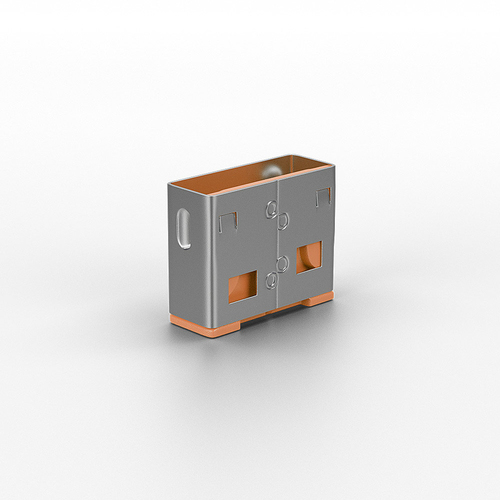 Lindy 40463 bloqueador de puerto USB tipo A Naranja Acrilonitrilo butadieno estireno (ABS) 10 pieza(s)