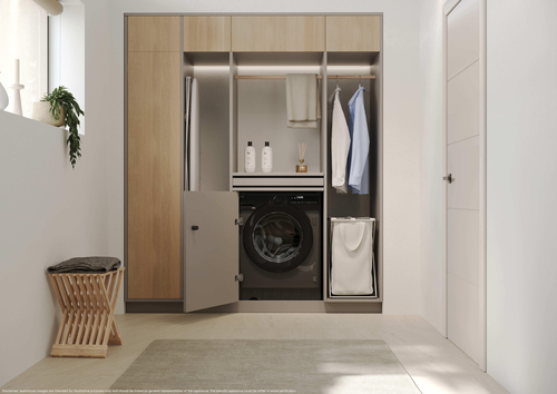 Haier Series 6 BHA6S696M6DB9R80 Wifi Connected Integrated 9Kg/6Kg Washer Dryer with 1600 rpm - Graphite - D Rated [Wash&Dry], A Rated [Wash Only], Silver - image 6