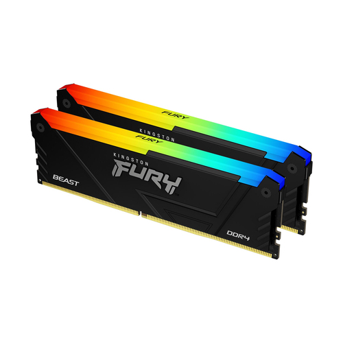 MEMORIA RAM DIMM KINGSTON FURY BEAST RGB 64GB DDR4 3200MTS CL16 KIT2X32GB KF432C16BB2AK2 64 - KF432C16BB2AK2/64