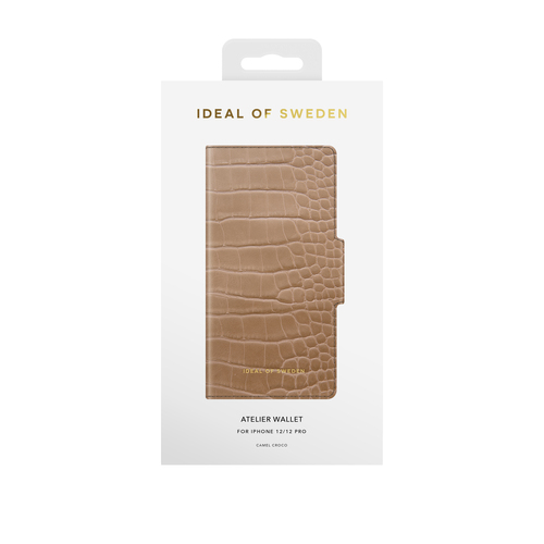 iDeal of Sweden Atelier Wallet iPhone 12/12P Camel Croco – image 9