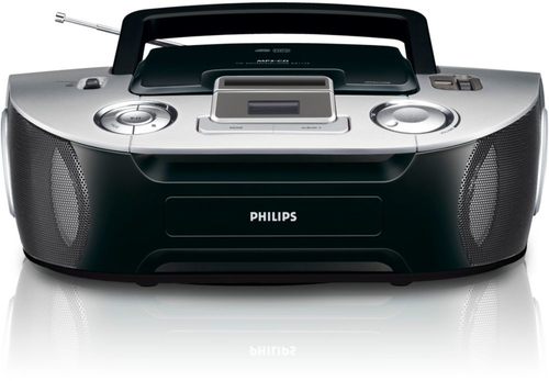 Philips AZ1134/77 garso kolonėlių komplektas namams 2 W Juoda, Sidabras
