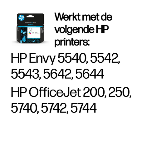 HP 62 Cartridge Kleur