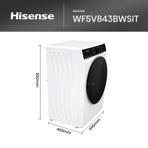 Hisense WF5V843BWSIT washing machine Front-load – image 2