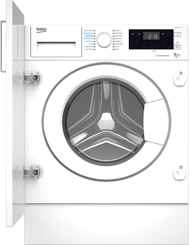 Beko WDIK754121 washer dryer Built-in Front-load White